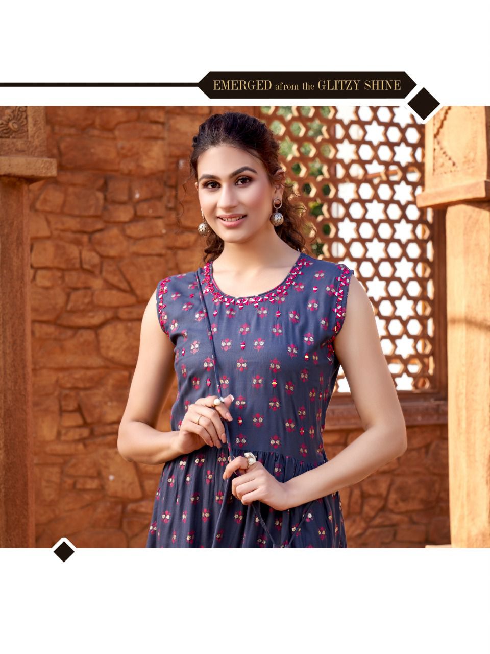 Bonie Wonder Woman New Designer Ethnic Wear Rayon Long Anarkali Kurti Collection